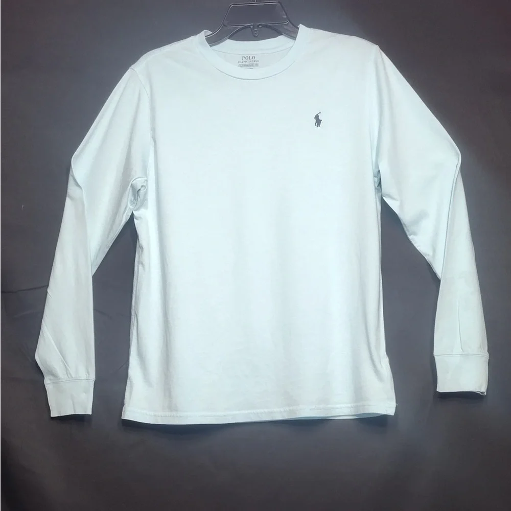 Polo Ralph Lauren Light Blue Long Sleeve Shirt size XL boys pre owned Exellent